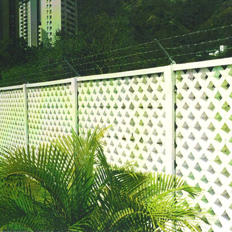 Adoquin enrejado como muro